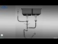 Auralum AUSF0601BE Stainless Steel Double Bowl Kitchen Sink Installation