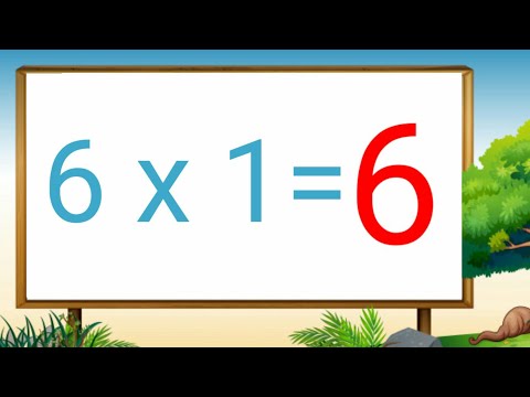 Table of 6, Learn Multiplication Table of Six 6 x 1 = 6, 6 ka Table, 6 Times Tables, Maths table