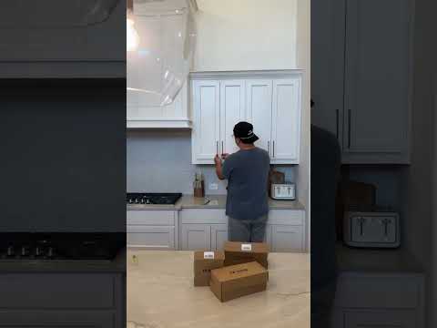 customizing our new build with knobs and pulls #kitchenhardware #amazonhome  #amazonkitchen #homediy