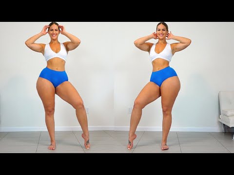 CURVY Fitness Girls Big Butt and Strong Legs Home Workout!!