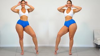 CURVY Fitness Girls Big Butt and Strong Legs Home Workout!!