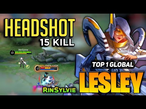 Lesley Goldlane Brutal Sniper [ Top 1 Global Lesley Best Build 2022 ] RinSylvie - Mobile Legends