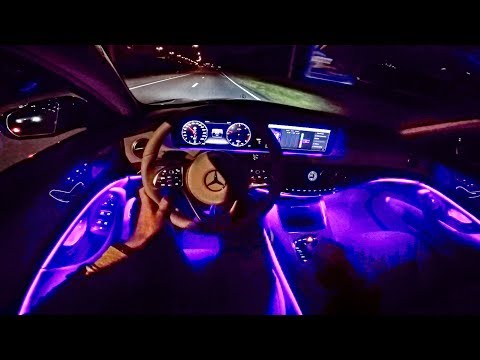 2018 Mercedes Benz S Class POV NIGHT DRIVE - AMBIENT LIGHTING - by AutoTopNL