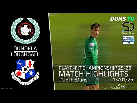 Match Highlights - Dundela Vs Loughgall - 13th January 2026