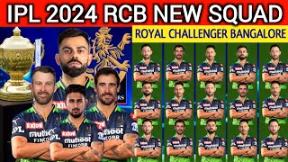 IPL 2024 | Royal Challengers Bangalore New Squad | RCB Team Full Players List 2024 | RCB 2024 Squad