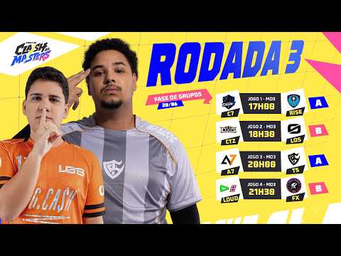 🔥 FFCM BR 2026 🏆 RODADA 3 - FASE DE GRUPOS | FREE FIRE AO VIVO🚨 #freefire