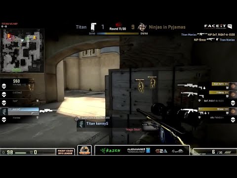 kennyS 1v3 clutch vs. NIP | FACEIT LEAGUE 2015 STAGE 1