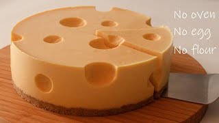 [노오븐, 냉장고만 있으면 OK!] 망고케이크! 치즈케이크? (퐁신 쫀쫀,  How to make Mango cake)