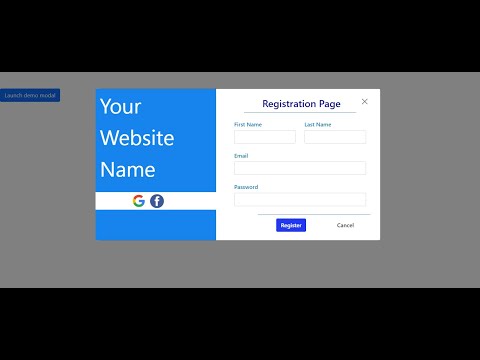 Registration form | Login form By Html Css Bootstrap with Source Code |#coding #project #website