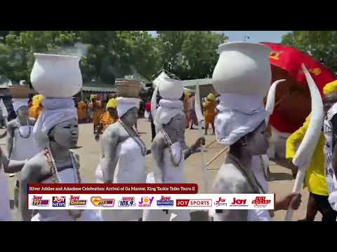 Silver Jubilee and Adaekese Celebration: Ga Mantsɛ, King Tackie Teiko Tsuru II arrives at Manhyia