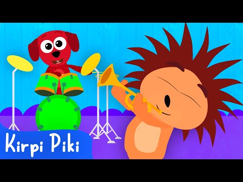 Müzik Aletleri - Kirpi Piki - Bebek Şarkıları - Kirpi Piki Çizgi Film Çocuk Şarkıları
