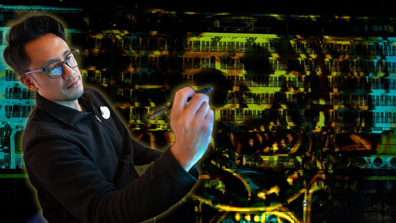 How Disney Created the Spectacular Christening Projection Show for the Disney Destiny - YouTube