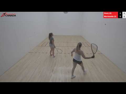 2018 Canadian Racquetball National Championships - Women's Qfinal - Morissette vs Drury