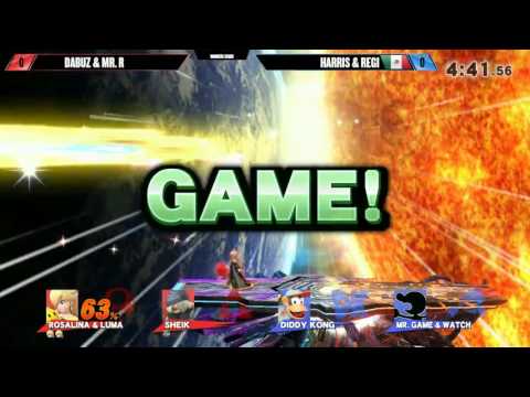 SF5 Smash 4 Doubles - Regi & Harris Vs. dT | Dabuz & Mr. R - SSB4 Winners Semis - Smash Wii U