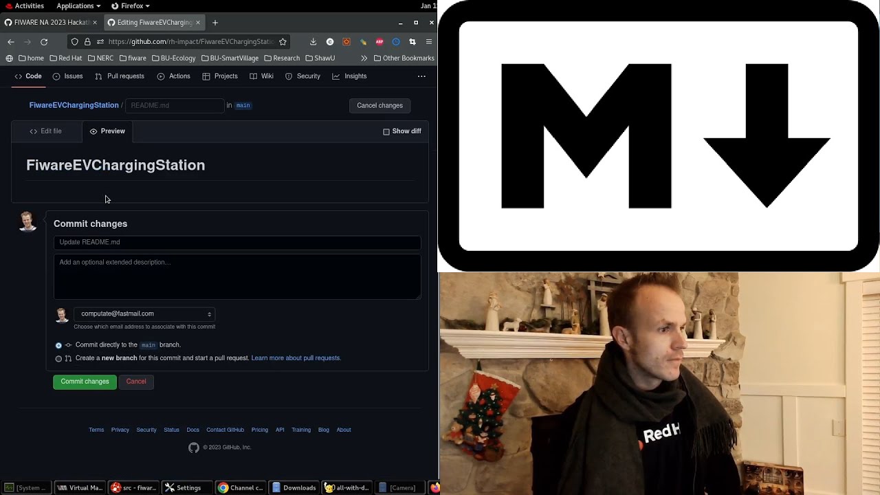Hackathon non-technical tasks creating GitHub Repos and README documentation