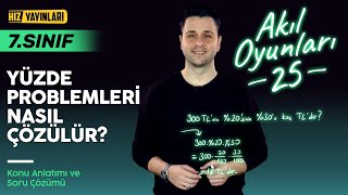 Yüzde Problemleri Nasıl Çözülür? (Konu Anlatımı & Soru Çözümü) Ozan Alper ile 7. Sınıf Matematik #25