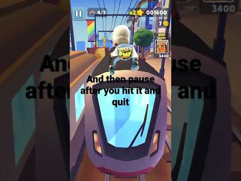 How to do invisible glitch in subway surfers#glitch #gaming #fyp #subwaysurfers #