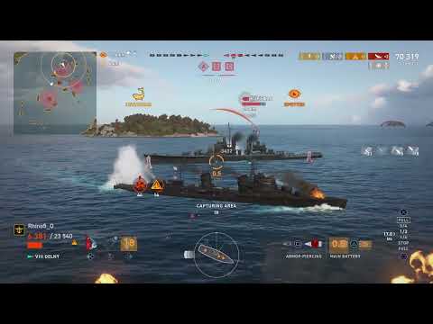 Delny vs Buffalo Tier 8 World of Warships: Legends