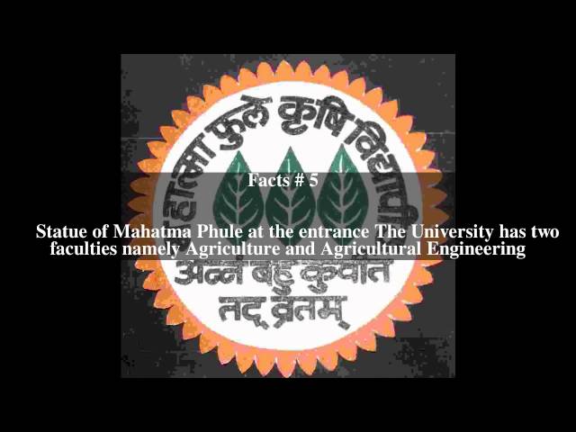 Mahatma Phule Krishi Vidyapeeth video #1