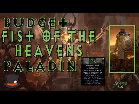 Budget FoH Pally Build Gide - Clears Chaos With Ease! Great Support Class! - Diablo 2 Resurrected
