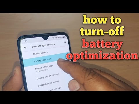 how to turnoff battery optimization