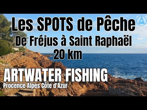 Les Spots de Pêche Fréjus, St Raphaël PACA