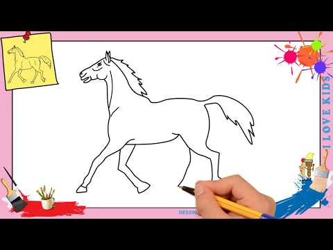 Dessin cheval 3 FACILE - Comment dessiner un cheval ... Dessin cheval 3 FACILE - Comment dessiner un cheval ...