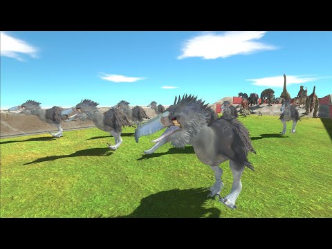 Race to eat Phorusrhacos - Animal Revolt Battle Simulator