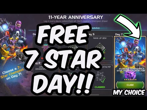 Free 7 Star Selector Day HAS ARRIVED!!! - MY CHOICE (NEW RANK 4?!?!) - Marvel Contest of Champions