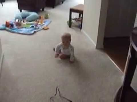 Alex Crawling and Seth Dancing