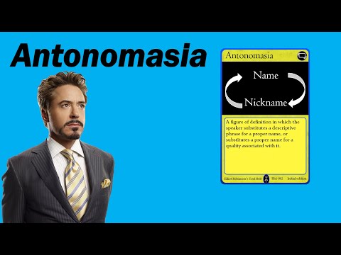 Antonomasia - Rhetoric