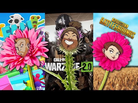 Let's Play Fall Guys & Warzone 2.0 & CONSOLE PUBG - A PRICK BETWEEN TWO FLOWERS! - YouTube