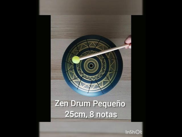 Vídeo relacionado con Tambor de mano, sartén de acero de 12 notas en re menor con bolsa, trípode y mazo, instrumento de percusión portátil de 432 Hz para músicos y relajación