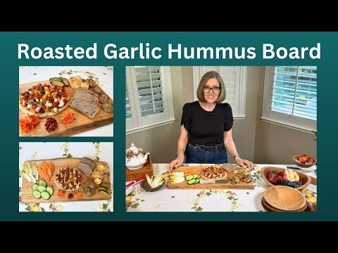Tami's Oven Roasted Garlic Hummus Board