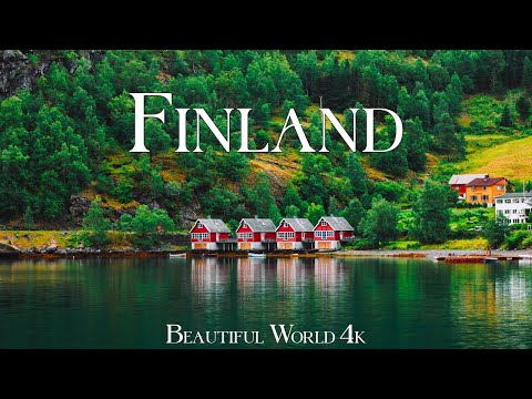 FINLAND 4K Amazing Aerial Film - Meditation Relaxing Music - Natural Landscape