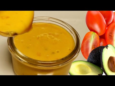 SAUCE VINAIGRETTE D'AVOCAT:Comment Je Réalise Ma Sauce VINAIGRETTE À L'avocat Et À La Tomate Cerise