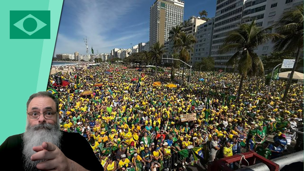 COPACABANA, BELÉM e BELO HORIZONTE LOTAM em MANIFESTAÇÃO contra MORAES e LULA
