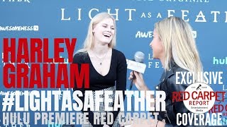 Harley Graham interviewed at the Light as a Feather Premiere red carpet #Hulu #LightAsAFeather video