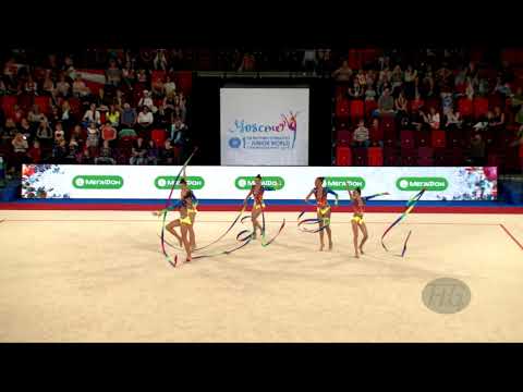 Israel (ISR) - 2019 Rhythmic Junior Worlds, Moscow (RUS) - Qualifications 5 Ribbons