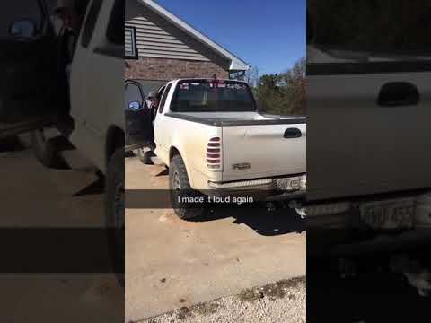 F150 purple hornie glasspacks 4.6 triton