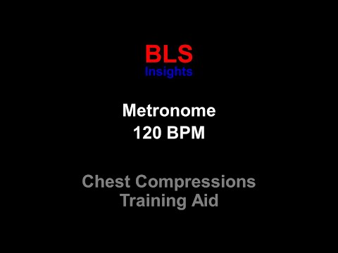 Metronome 120 BPM - For CPR Training - Chest Compression Rate #listenable