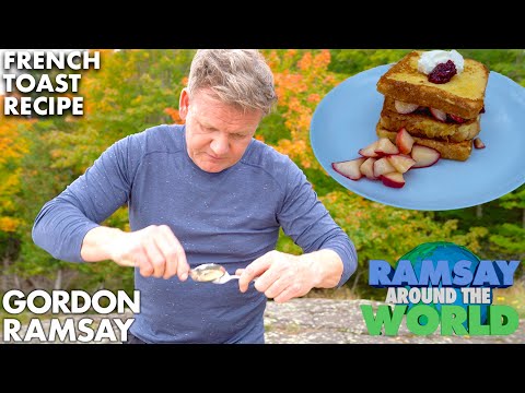 Gordon Ramsay Cooks the Perfect Apple French Toast in Michigan