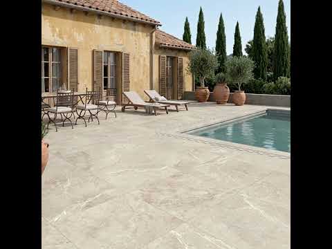 Dalle extérieur Toscana 2.0 beige R11 60x60cm