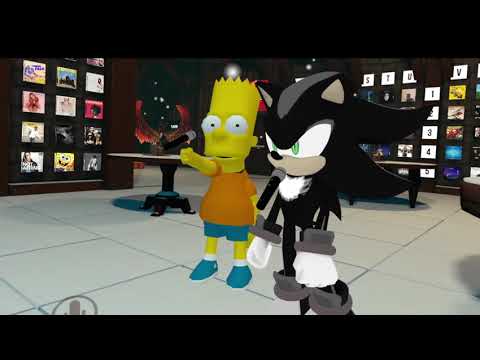 Mephiles and Bart ( VRChat ) karaoke Sunflower