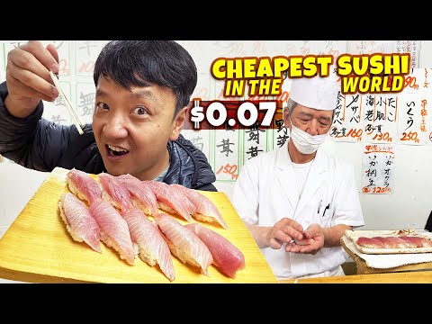 The CHEAPEST SUSHI in the WORLD & ALL YOU CAN EAT Teppanyaki A5 Wagyu Beef Buffet in Japan