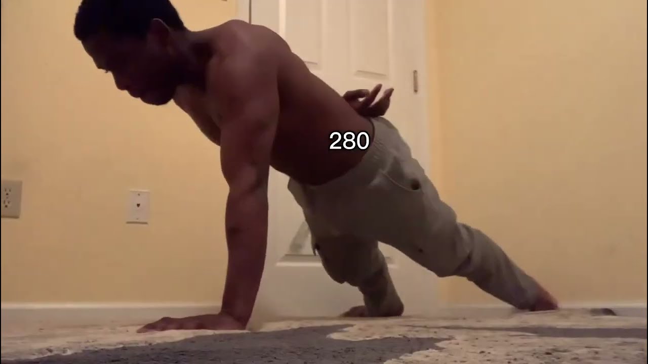 Doing 300 One arm push ups everyday for 1 week