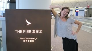 Cathay Pacific Pier FIRST CLASS Lounge HKG - YouTube