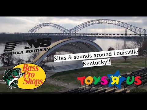 12/29/22 Sites & Sounds around Louisville KY!! Bass Pro Shops & Abandoned Toys R' US & Train!