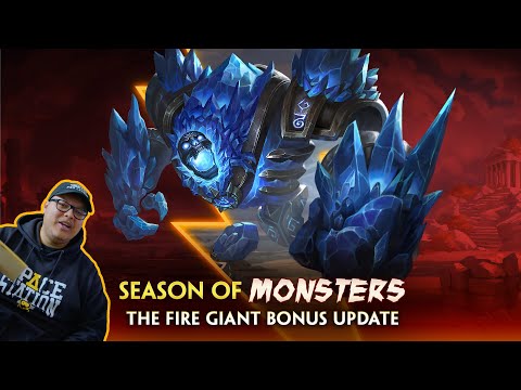 SMITE - Season of Monsters - The Fire Giant Bonus Update in 60 Seconds!