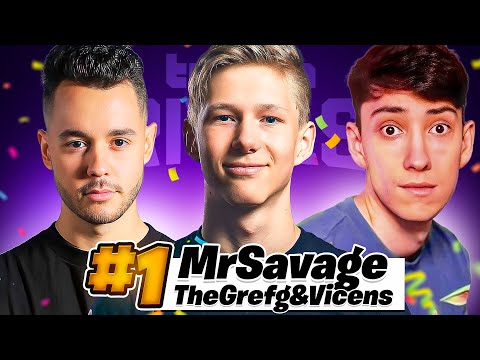 1ST PLACE in Twitch Rivals No Building w/ @TheGrefg @VicensHD